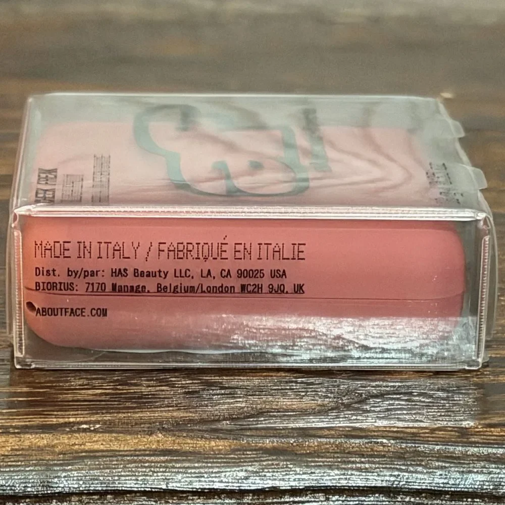 About-Face Bundle Cherry Pick Lip Pencil and Cheek Freak Blush Set. Peach. New!